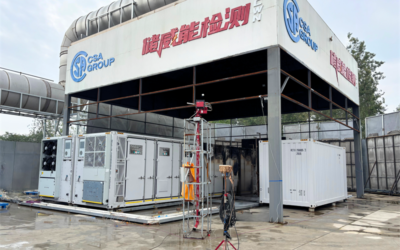 The set-up for testing Wärtsilä's Quantum 3 by CSA Group. Image: Wärtsilä