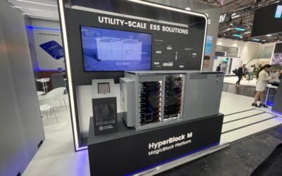 Hyperstrong's Hyperblock M being exhibited at ees Europe. Image: Solar Media