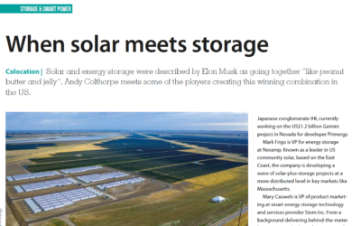 When solar meets storage
