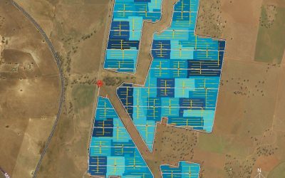 Design sketch for the project, which will allow dual land use activities, with sheep grazing planned on site. Image: Wirsol.