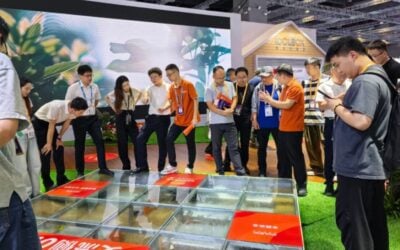 Wocheng New Energy's 'underground' storage system drew visitors' attention. Image: Wocheng New Energy
