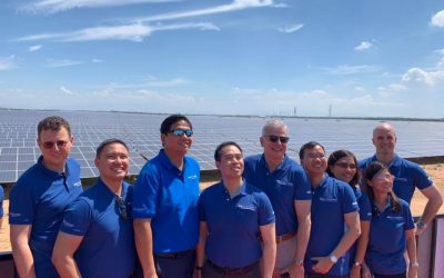 AC Energy staff at the 2019 inauguration of a 330MW Vietnamese solar farm. Image: AC Energy via Facebook.