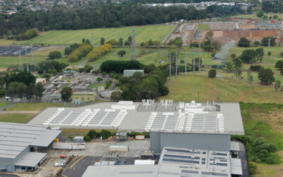Rendering of the Brendale project. Tesla Megapacks will be used at the site, although Powin's Centipede BESS will be used instead at Ulinda Park and Waratah Super Battery. Image: Akaysha Energy.