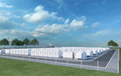 The ACT government posted this picture, described as a 'generic artist impression,' although regular readers might note the similarity of the units' design to those of Fluence's Gridstack and Cube products. Fluence is also working with Eku on its 400MWh project with Shell Energy. Image: ACT Government