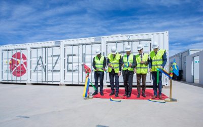Azelio's first-ever project was commissioned at a solar farm in Morocco in 2020. Image: Azelio.