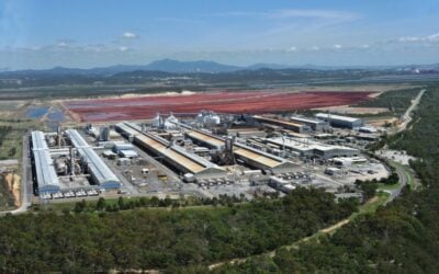 The Boyne aluminium smelter at Gladstone (pictured) is the second-largest in Australia. Image: Boyne Smelters Limited.