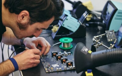 Battery management system hardware in development. Image: Brill Power.