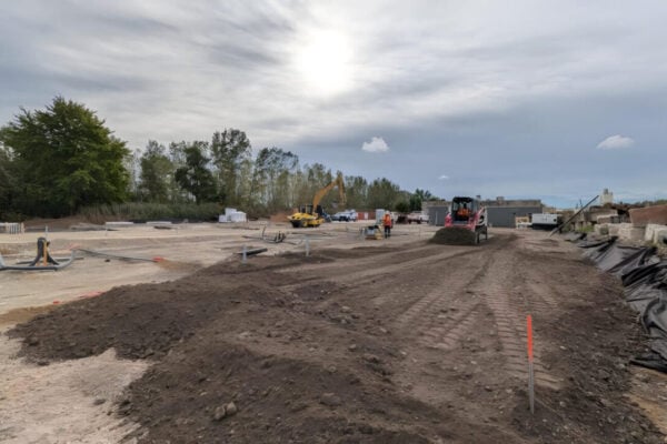 Although its North Glengarry project now faces challenges, Compass Greenfield Development broke ground on some of the other projects it was awarded ELT-1 contracts for last year (pictured). Image: Compass Greenfield Development
