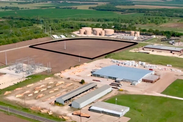 Concurrent Energy's Halstead BESS, proposed in 2023, would put a 200MW/800MWh system in the outlined area. Image: Concurrent Energy
