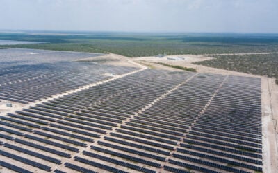Cypress Creek Renewables' Zier Solar + Storage project, featuring 208MW of solar PV and a co-located 80MWh BESS in Brackettville, Texas, inaugurated in May 2024. Image: Cypress Creek Renewables