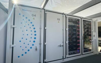 Trinasolar's next generation energy storage product displayed at RE+ 2024. Source: Trinasolar