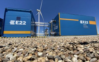 Gransolar's E22 provides lithium-ion and vanadium flow battery-based energy storage. Image: E22.