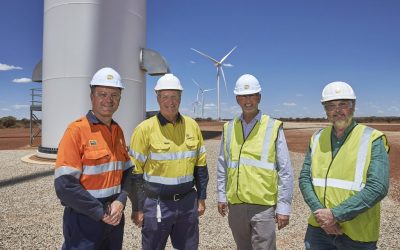 Official opening of a hybrid renewable microgrid at Agnew gold mine, November 2021. Image: EDL Energy.