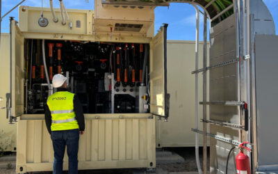 Detail of the Largo VRFB at Enel Gree Power Espana's Son Orlandis PV plant. Image: Enel Green Power via X