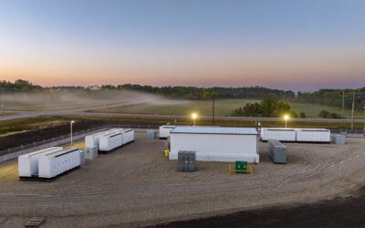 One of the identically-sized 20MW BESS projects in developer Enfinite's e-reserve portfolio in Alberta. Image: Enfinite.