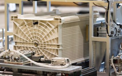 Eos Znyth battery storage unit on its production line near Pittsburgh. Image: Eos Energy Enterprises via Twitter.