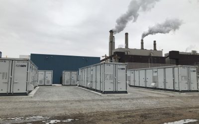 A FlexGen project for a utility in Indiana, US, at which lithium-ion batteries gave fast black starting capability to a thermal power plant, reducing fuel use and increasing efficiency. CEO Pegler described this type of project as providing part of the learning curve to today's large standalone BESS projects. Image: FlexGen.