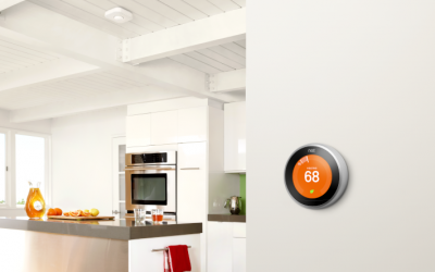 Google's Nest thermostats are among the devices from more than 70 partners compatible with Leap's platform. Image: Google.