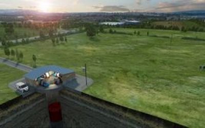 Rendering of a Gravitricity energy storage system project. Image: Gravitricity.