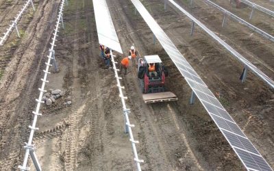 Greenbacker Capital solar project under construction in Washington. Image: Greenbacker Capital via Twitter.