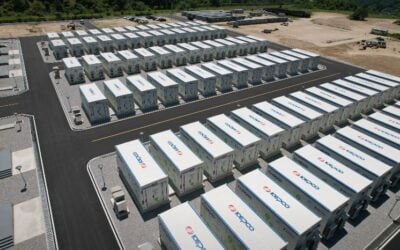 Aerial view of the 336MW BESS in Namwon, by HD Hyundai Electric. Image: HD Hyundai Electric via LinkedIn