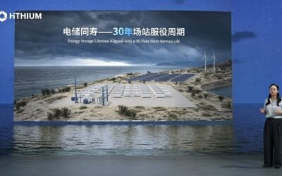 Hithium Battery Research Institute director Dr Aileen Wang at yesterday's launch. Image: Hithium.