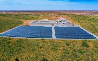 The renewable microgrid at Onslow. Its integration with the local network enabled the continuing adoption of rooftop solar PV in the town. Image: Horizon Power.