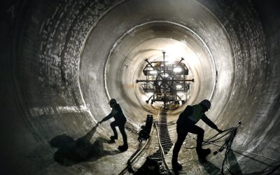 Tunnelling work at a recently completed hydropower project in Portugal featuring 880MW of PHES. Image: Iberdrola