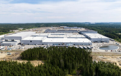 Northvolt's first gigafactory, Northvolt Ett, in Northern Sweden