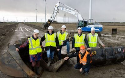 Flevobess Eneco Dronten BESS energy storage project construction in Netherlands