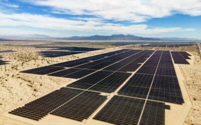 Intersect Power's Oberon project in California, which pairs 679MWp of solar PV with a 250MW/1GWh BESS. Image: Intersect Power