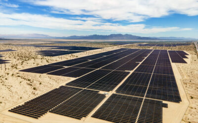 Oberon, Intersect Power's 679MWp of solar PV and 250MW/1,000MWh BESS project which the developer completed late last year in California's Riverside County. Image: Intersect Power.