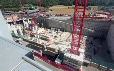 Invinity included this image of the Laufenberg Technology Center under construction. Image: Invinity Energy Systems