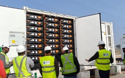 Juniper Green Energy brought online this 100MWh merchant BESS in Bikaner, Rajasthan, in early 2026. Image: Juniper Green Energy CFO Parag Agrawal via LinkedIn