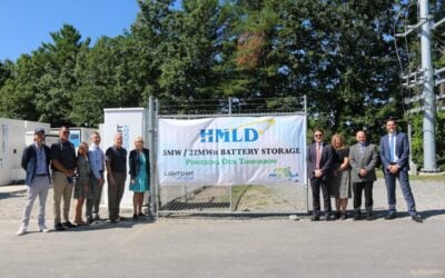 Lightshift Energy and Holden Municipal Light Department at the August unveiling of one of the projects, which was brought into service in May. Image: Business Wire.