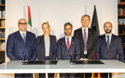 The Luxcara-Masdar MoU was signed during a UAE state visit to Germany. Image: Luxcara