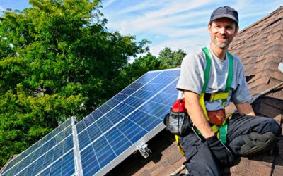 man-solar-roof