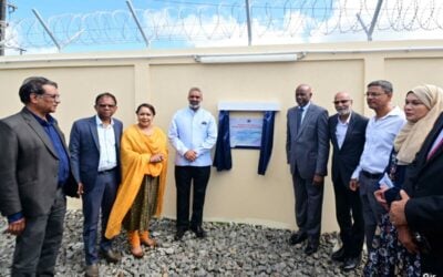 Inauguration of the 20MW project on 28 May 2024. Image: Government of Mauritius