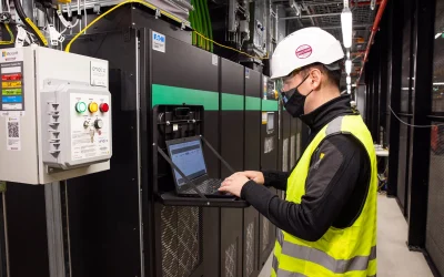 Testing of the UPS at the Dublin data centre site. Image: Microsoft.