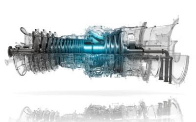 Mitsubishi Power has launched gas turbines capable of running with hydrogen (pictured). Image: Mitsubishi Power.