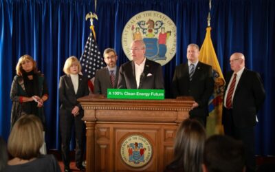 New Jersey governor Phil Murphy at the signing of the state's 2018 Clean Energy Act. Image: Phil Murphy via Flickr