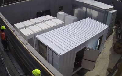 New Zealand's first megawatt-scale Tesla BESS, inaugurated in 2016. Image: Vector Energy