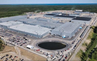 Aerial view of the Northvolt Ett complex in Skellefteå, Sweden, where the Lyten Industrial Hub will also be built. Image: Lyten.