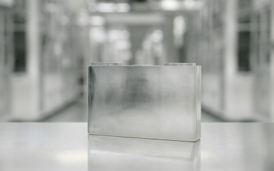 The first prismatic lithium-ion cell was produced at Northvolt Ett in Sweden just as 2021 ended. Image: Northvolt.