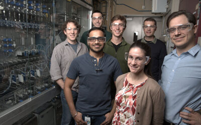 Antora Energy and US National Renewable Energy Laboratory (NREL) researchers in 2021, working together on Antora's thermophotovoltaic (TPV) technology. Image: NREL.