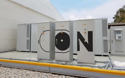 Close-up of an On.Energy C&I battery storage project. The company is moving into larger, but still 'distributed' projects. Image: On.Energy