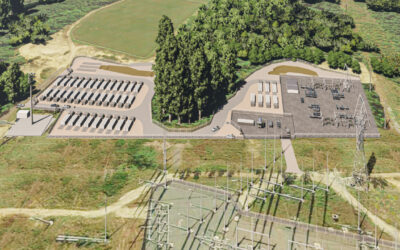 Plus Power's Cranberry Point project in Carver, Massachusetts. Construction began in December last year. Image: Plus Power