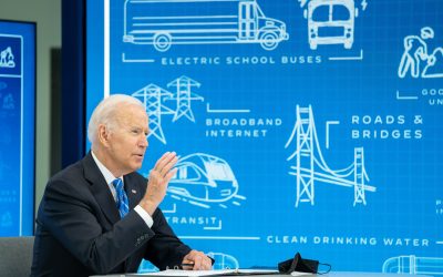 President Biden succeeded in passing the bipartisan Infrastructure Investment and Jobs Act, but has had less success so far with Build Back Better. Image: @POTUS via Twitter.