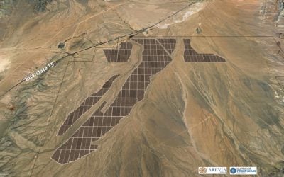 Rendering of how Gemini Solar Project, which Primergy is already building in Nevada, will look. Image: Primergy.