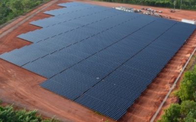 1.6MW solar PV array at a Rio Tinto mine in Queensland, Australia. Image: Rio Tinto.